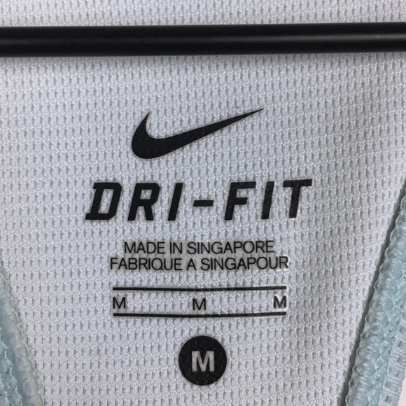 NIKE Dri Fit Tank Racerback Sports Bra Top Dots Workout Tennis Running Medium - Picture 11 of 14